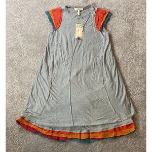 BCBG Max Azria Runway LE Spring/Summer 2008 Gray Dress Colorful Trim XS